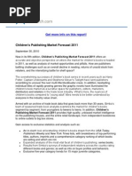 Download Childrens Publishing Market Forecast 2011 by Vero Franco SN49475316 doc pdf