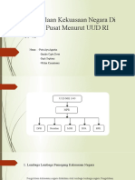 Pengelolaan Kekuasaan Negara Di Tingkat Pusat Menurut UUD