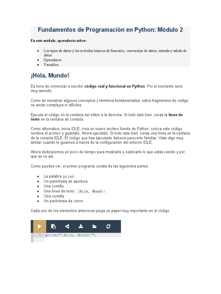 Modulo 2 Python Cisco | Descargar gratis PDF | División (Matemáticas ...