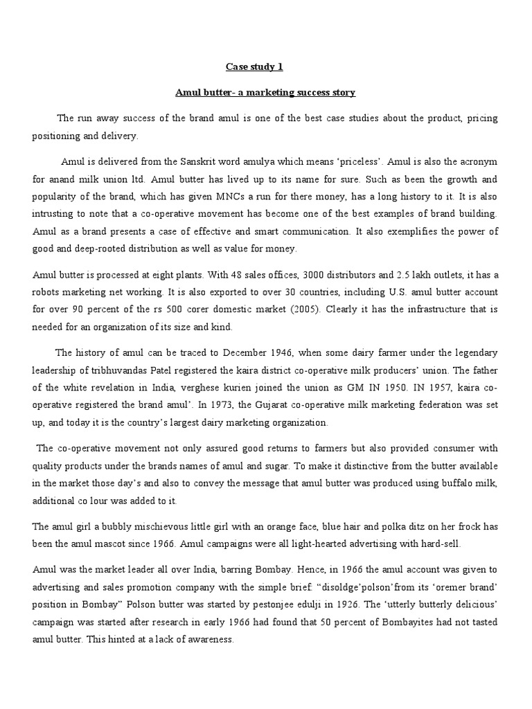 Marketing Management Case Studies Pdf Brand Marketing