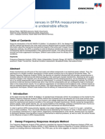 Electrical Interferences in SFRA Measurements Article 2016 ENU