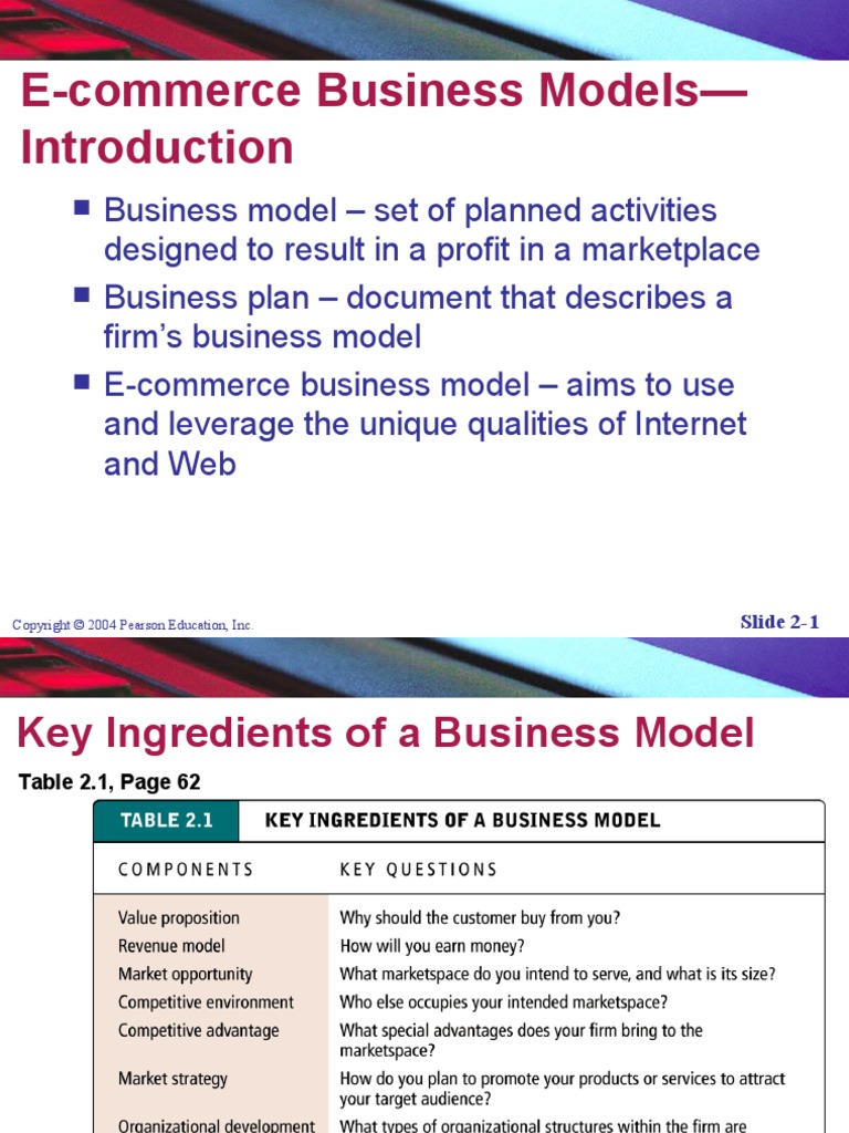 E-Commerce Business Models-: Slide 2-1 | PDF | Online Shopping | E Commerce