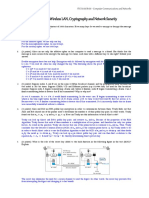 Homework 3: Wireless LAN, Cryptography and Network Security: ITCS 6166/8166 - Computer Communications and Networks