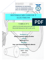 Suspensión automóvil modelo matemático Laplace