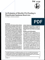 An Evaluation of Miscible C02 Flooding in Waterflooded Sandstone Reservoirs