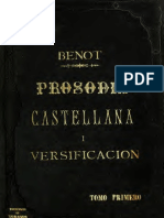 Benot - Prosodia Castellana y Versificación