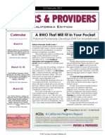 Payers & Providers California Edition - February 24, 2011