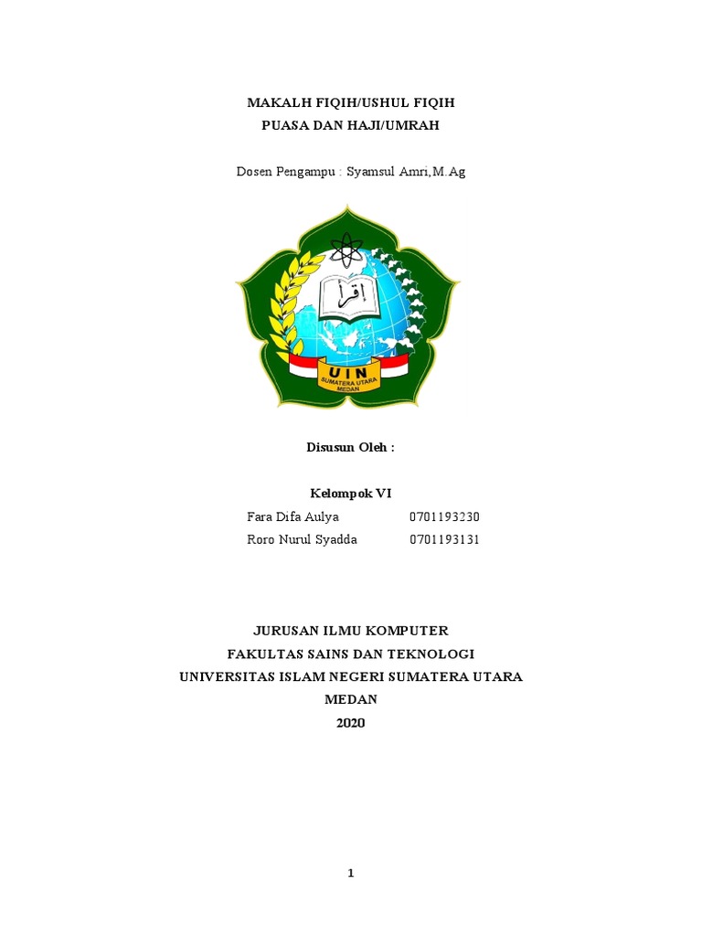Makalah Puasa Haji Dan Umrah 2 Pdf