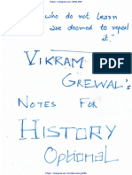 Modern India - History Notes by Vikram Grewal
