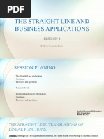 The Straight Line and Business Applications