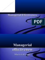 Managerial Effectiveness