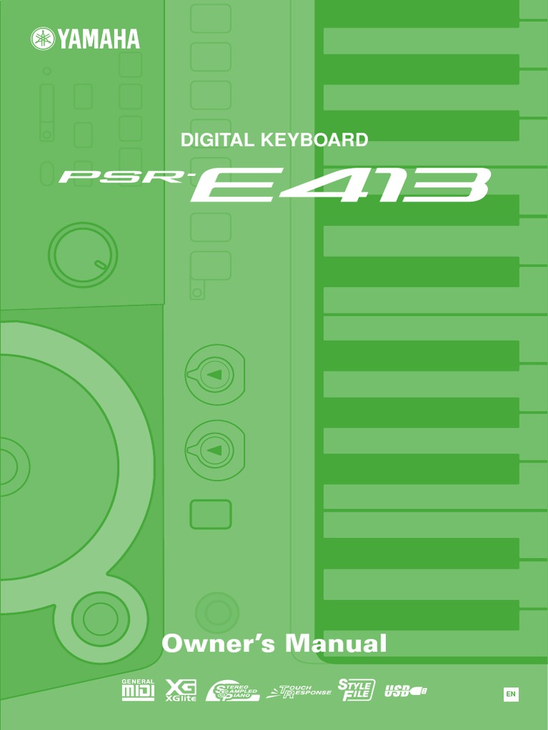 YAMAHA PSR E413 SERVICE MANUAL visual data 3