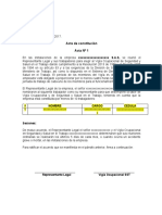 Acta de Constitución Vigía SST