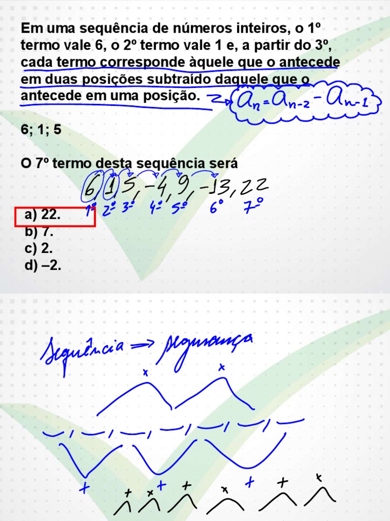 SGC Seds MG 2014 Agente de Seguranca Raciocinio Logico 17 A 20, PDF, Sequência