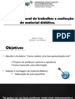 Apresentação Oral de Trabalhos e Confecção de Material Didático