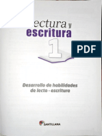 Lectura y Escritura 1 Cartilla Santillana Edi 2021