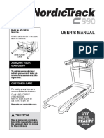 NordicTrack C 990 C Series Treadmill Manual