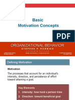 Basic Motivation Concepts: Organizational Behavior