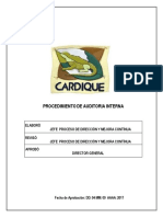 Procedimiento de Auditoria Interna