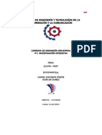 1.4.1 Modelo Optimizacion Redes CPM Pert Investigación Operativa Pl. Daniel Escobar