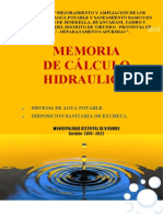 1.-Memoria de Calculo Hidraulico AGUA, Virundo