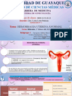 17 Febr. Hemorragia Uterina Anormal. Exposición. Sg1. Caizaguano MP, Cevallos LV, Franco Gy, Mueses MP