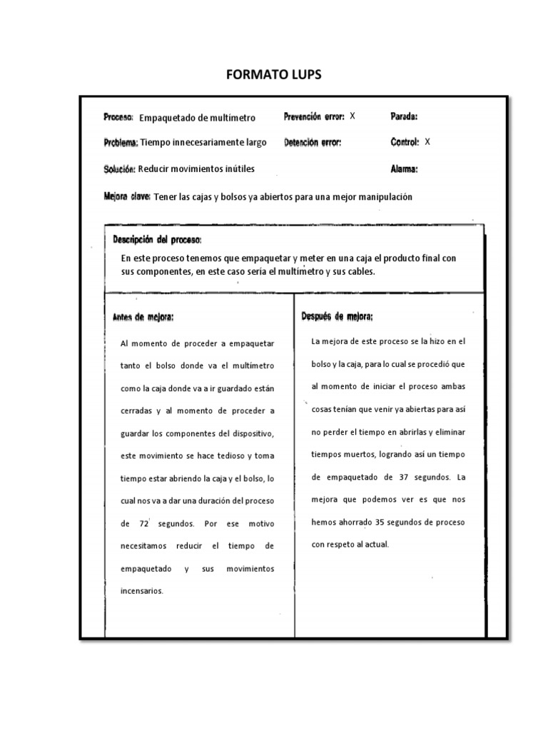 Formato Lups | PDF