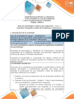 Guía de Actividades y Rúbrica de Evaluación Paso 2. Construir Infografía y Árbol de Problemas y Soluciones