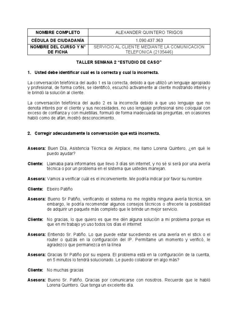 Taller Semana 2 | PDF | Crecimiento personal y profesional | Negocios