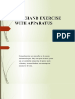 Freehand Exercise With Apparatus