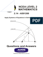 Ncea Level 2 Mathematics: Mahobe