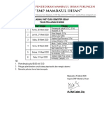 Jadwal Piket Guru Semester Genap