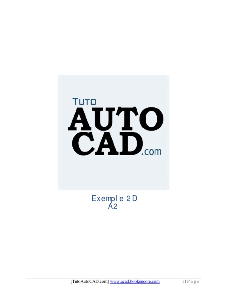 Exercices Autocad 2D pour Débutants | PDF | Méthodes et références ...