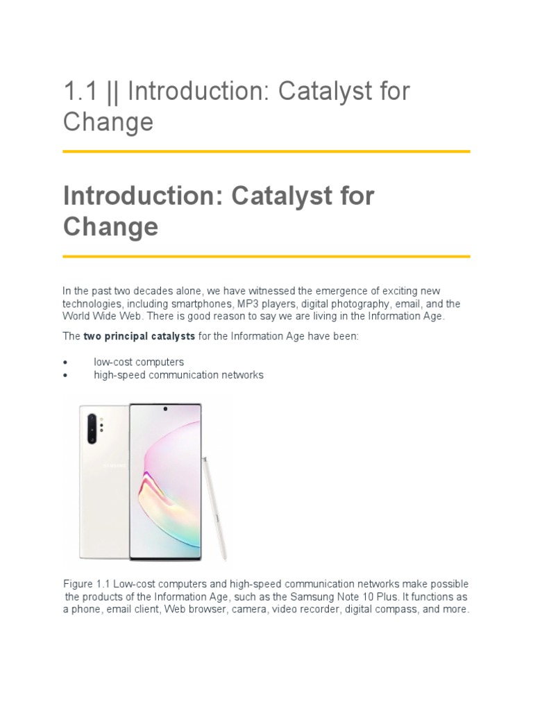 Module 1 - Catalyst For Change (GEE002) | PDF | Graphical User ...