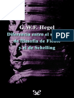 Diferencia Entre El Sistema de Filosofia de Fichte y El de Schelling