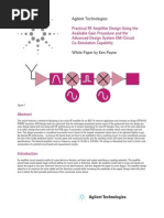 Agilent LNA Design Note