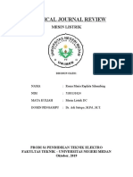 Mesin Listrik DC Jurnal Kritik