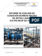 Informe de Bombas Piscina de Retro Lavado 412-PIS-901