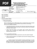 Dr. Supeno, M. Hum. / 168: Name: Ana Afriana NPM: 20197479054 Class: 2N Answer The Questions Clearly !