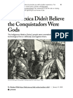 The Mexica Didn't Believe The Conquistadors Were Gods