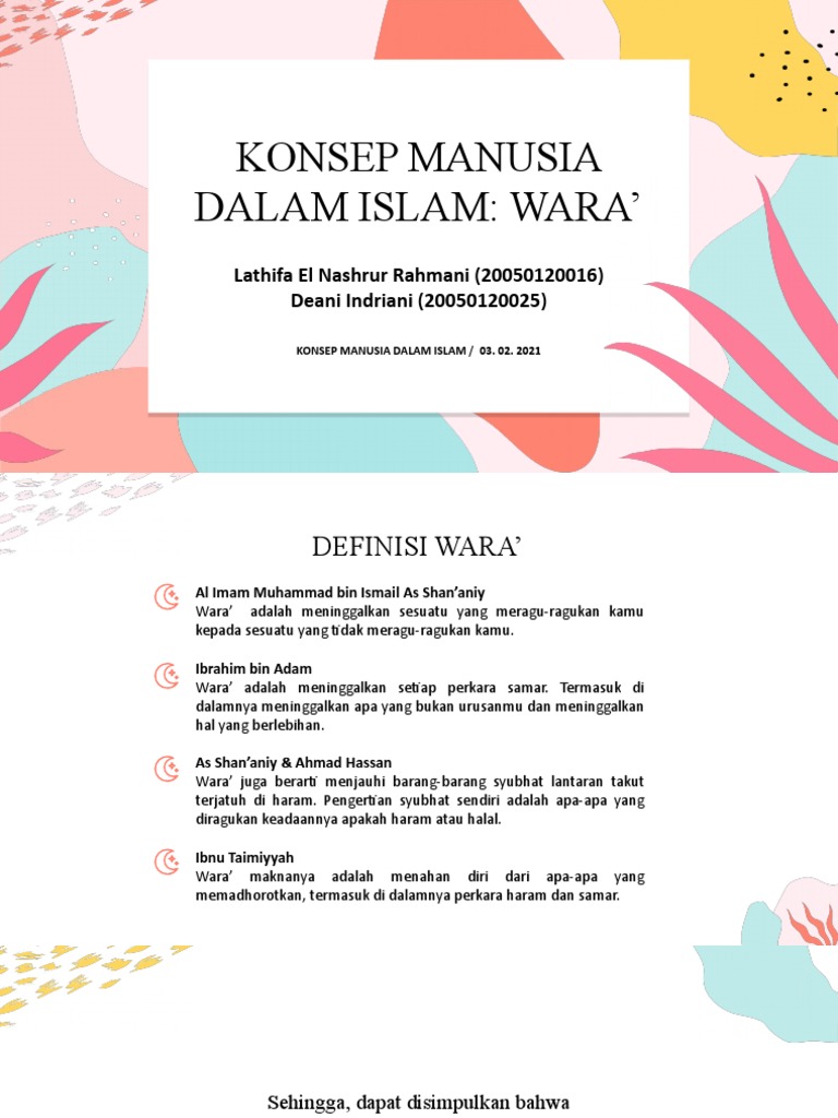 Konsep Manusia Dalam Islam Wara Pdf