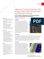 Halliburton Formation Evaluation (FE) Program Helps Client Discover More Than 400 Feet of Net Pay