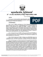 RJ N.° 43-2021 - Modificación y Ampliación de La Lista de IES, Sedes y Programas de Estudio Elegibles PDF