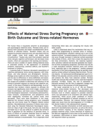 2015-Effects of Maternal Stress During Pregnancy on Birth Outcome and Stress-related Hormones