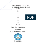 Wirausaha Produk Rekayasa Konversi Energi Air Dan Panas Bumi