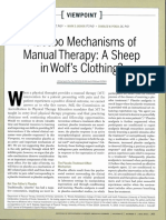 Placebo Mechanisms of Manual Therapy: A Sheep in Wolf's Clothing?