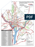 D.C.-Area Evacuation Route Reference Map
