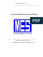 Middle East Scaffolding Calculation Sheet