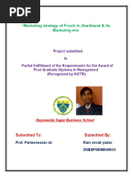 Download marketing strategy of frooti under swastik groups by Ram Sevak SN49483538 doc pdf