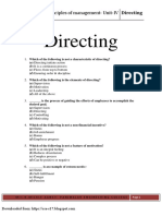 Principles of Management Directing Function